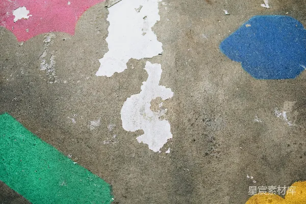 高清摄影 斑驳的墙面与色彩块