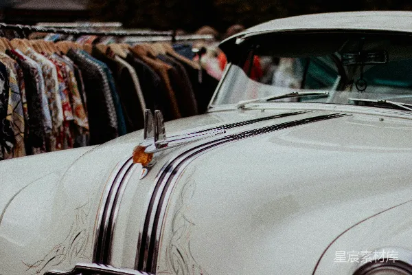 高清摄影 复古汽车与复古服装