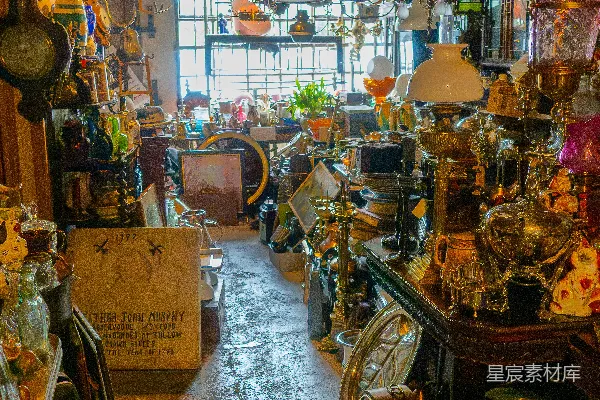 高清摄影 古董店里的时光隧道
