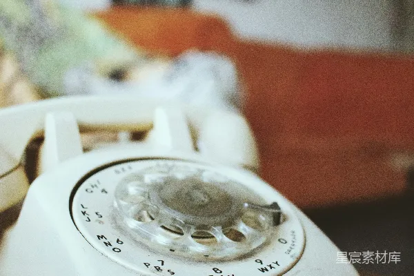 高清摄影 复古旋转电话