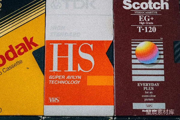 高清摄影 复古VHS录像带拼贴