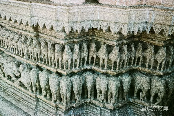 高清摄影 印度寺庙石雕群