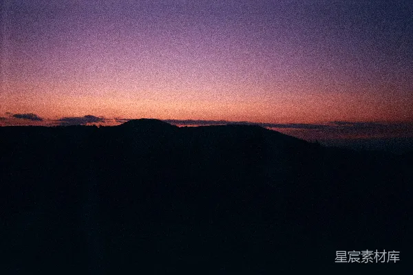 高清摄影 暮色山峦
