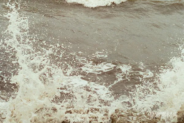 高清摄影 海浪拍打石阶