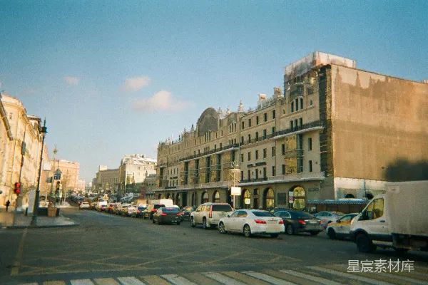 高清摄影 摩登都市的冬日街景