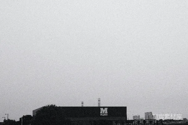 高清摄影 朦胧的城市轮廓