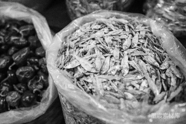 高清摄影 干鱼市场一隅