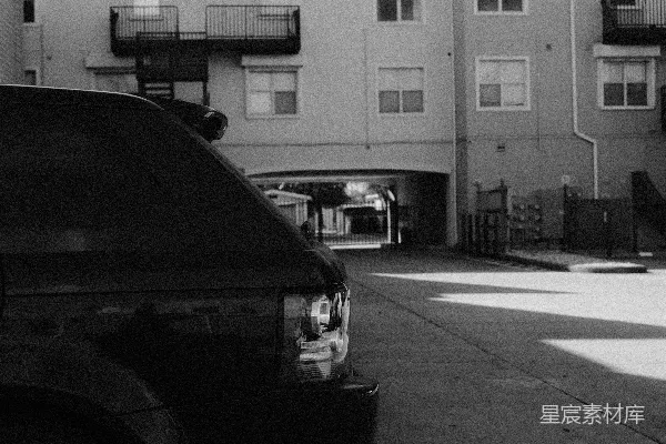 高清摄影 黑白静谧的住宅区