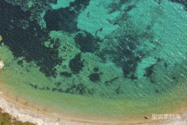 高清摄影 碧海蓝天下的私人沙滩