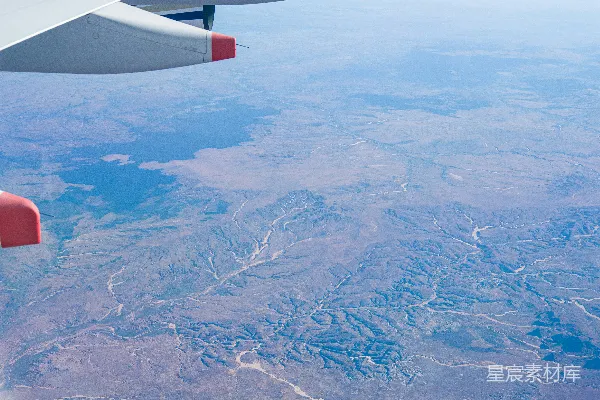 高清摄影 空中俯瞰山脉