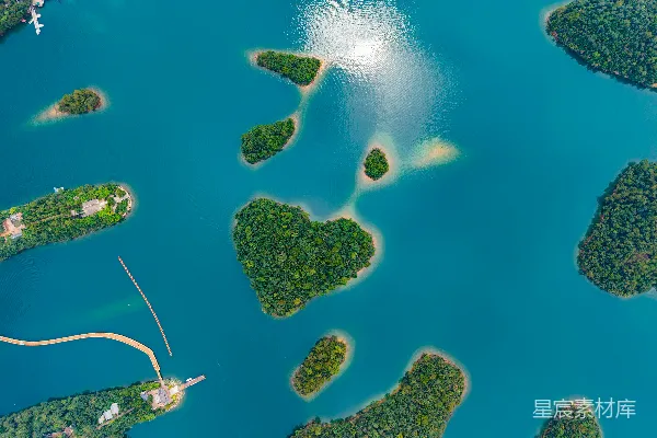 高清摄影 千岛湖的航拍美景