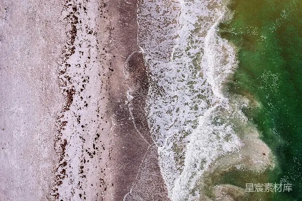 高清摄影 海岸线的俯瞰