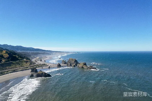 高清摄影 宁静海岸线