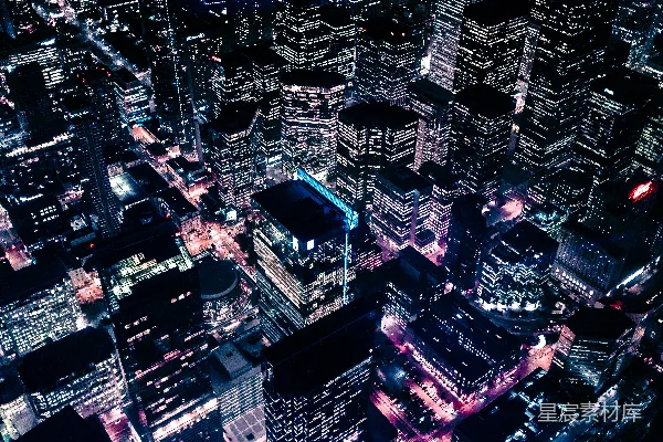 高清摄影 都市夜景俯瞰