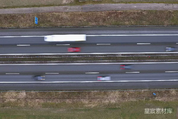高清摄影 俯瞰高速公路