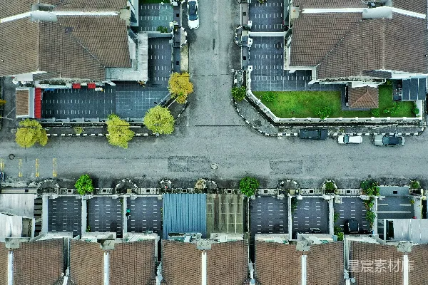 高清摄影 空中俯瞰的住宅区