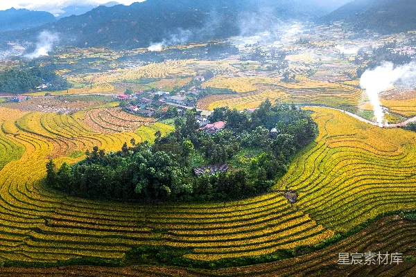 高清摄影 壮丽的梯田风光