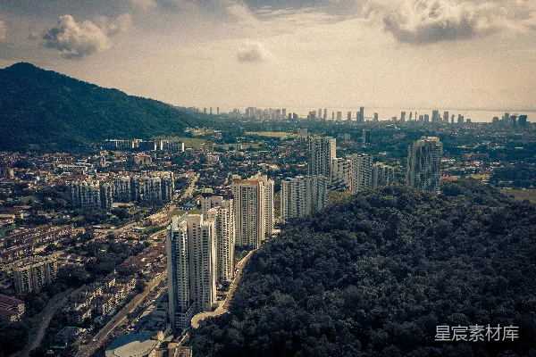 高清摄影 城市与自然的和谐共生