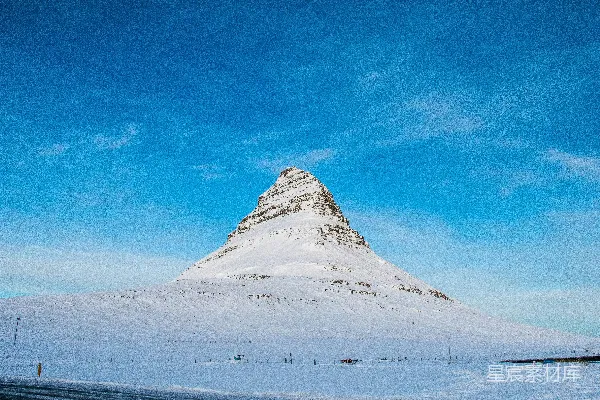 高清摄影 雪覆盖的山峰