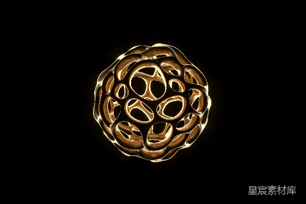 高清摄影 金色蜂巢结构