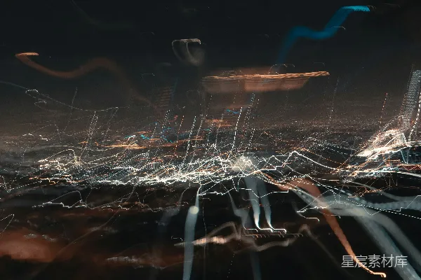 高清摄影 城市夜景光轨