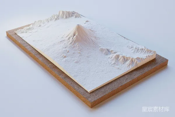 高清摄影 雪山地形模型