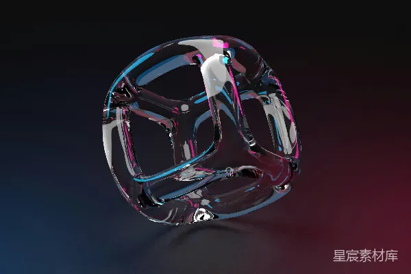 高清摄影 流光溢彩的金属环