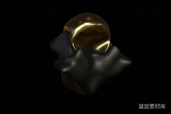 高清摄影 抽象金属质感雕塑