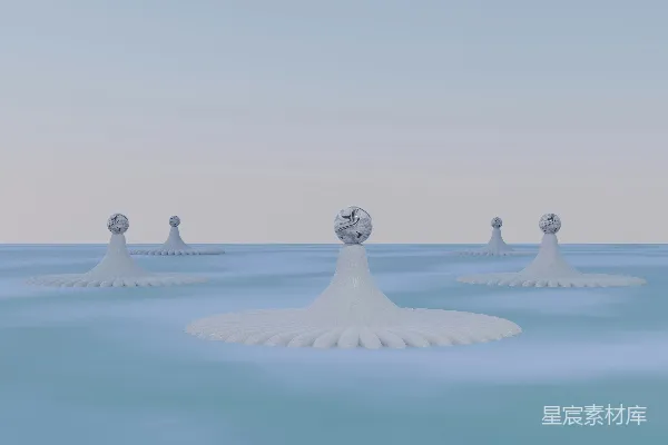 高清摄影 静谧的海之触手