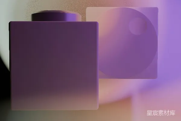 高清摄影 紫色渐变几何抽象