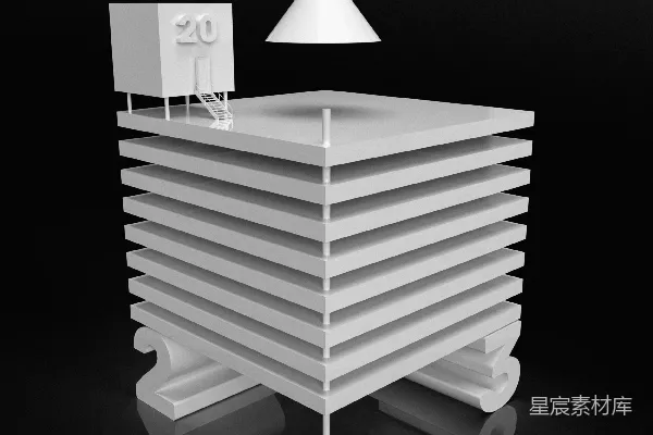 高清摄影 现代简约风格建筑模型