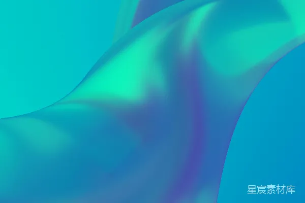 高清摄影 流动的蓝绿色波浪
