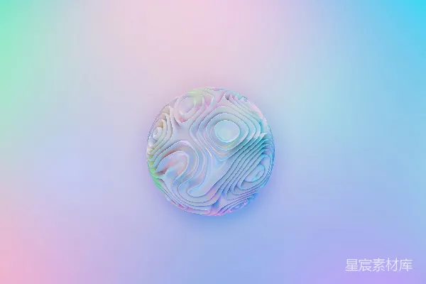 高清摄影 抽象波纹球