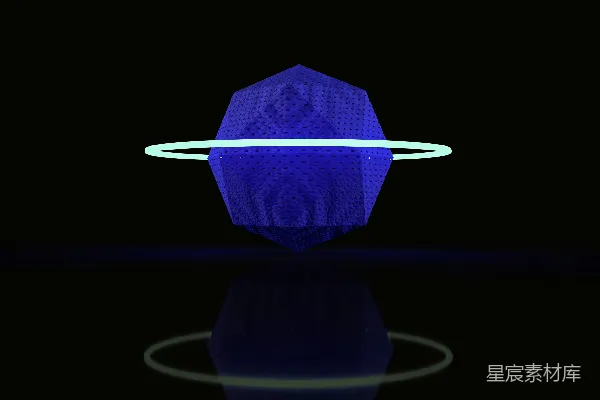高清摄影 神秘的蓝环星球