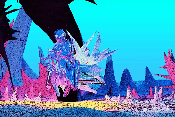 高清摄影 未来科技与神秘生物的梦幻场景