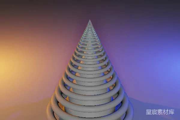 高清摄影 螺旋上升的几何艺术