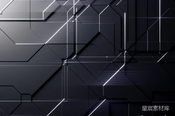 高清摄影 未来感几何线条背景