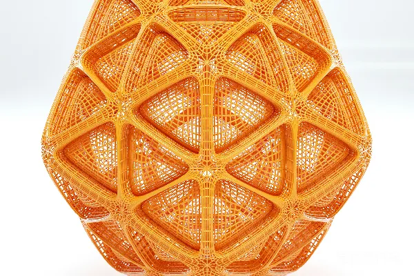 高清摄影 3D打印的几何网格结构
