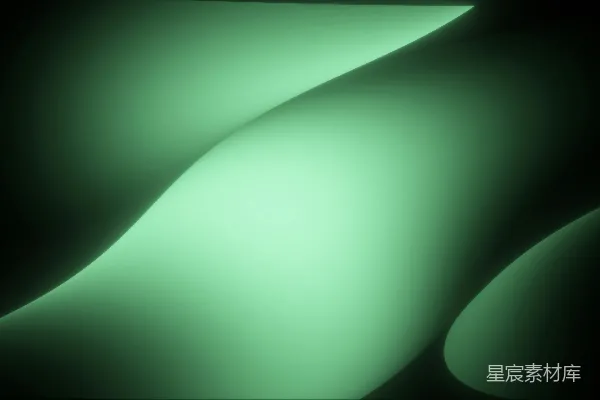 高清摄影 幽绿波浪