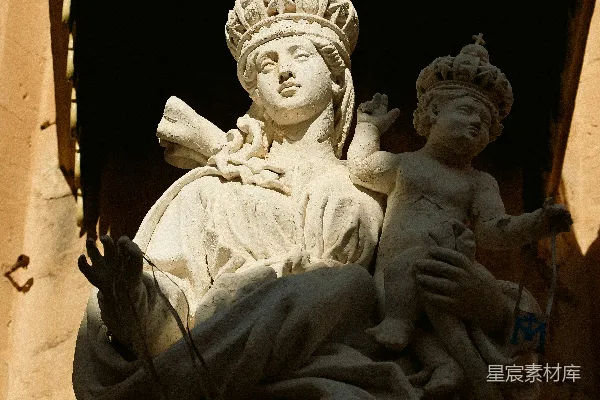 高清摄影 圣母玛利亚雕像