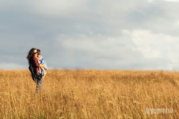 高清摄影 田野里的温馨时光