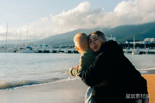 高清摄影 海边的拥抱