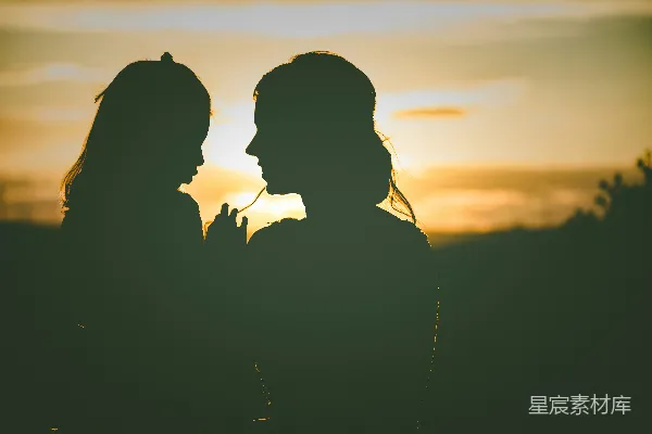 高清摄影 夕阳下的浪漫剪影