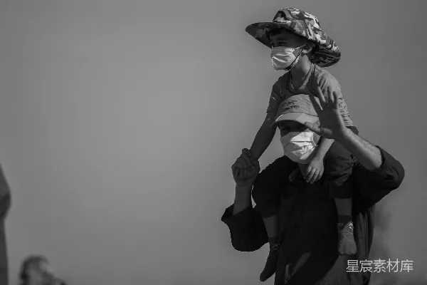 高清摄影 父与子的凝望