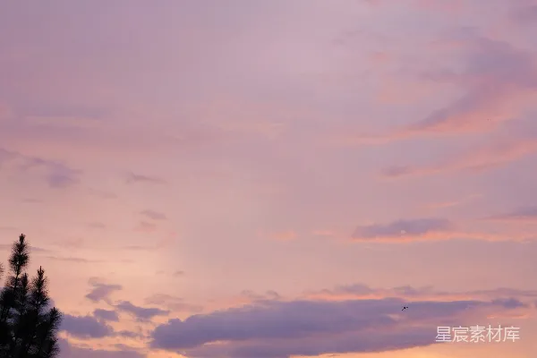 高清摄影 暮色黄昏的天空