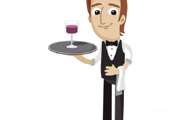 元素素材 waiter