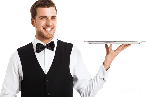 元素素材 waiter