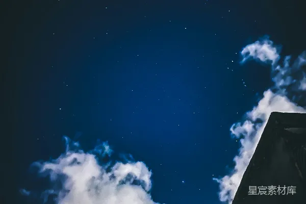 高清摄影 夜空下的砖墙
