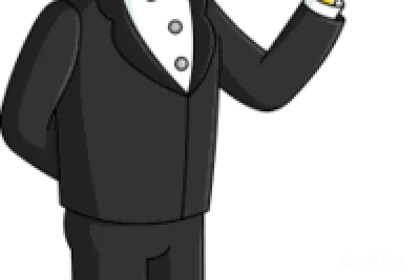 元素素材 waiter