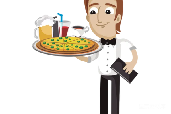 元素素材 waiter